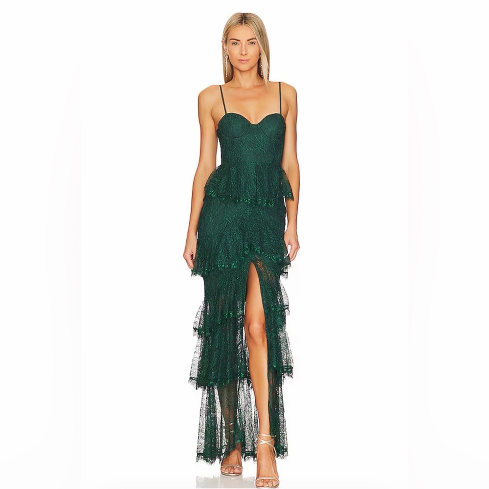 Zelda Fitz Gown in Emerald Green
